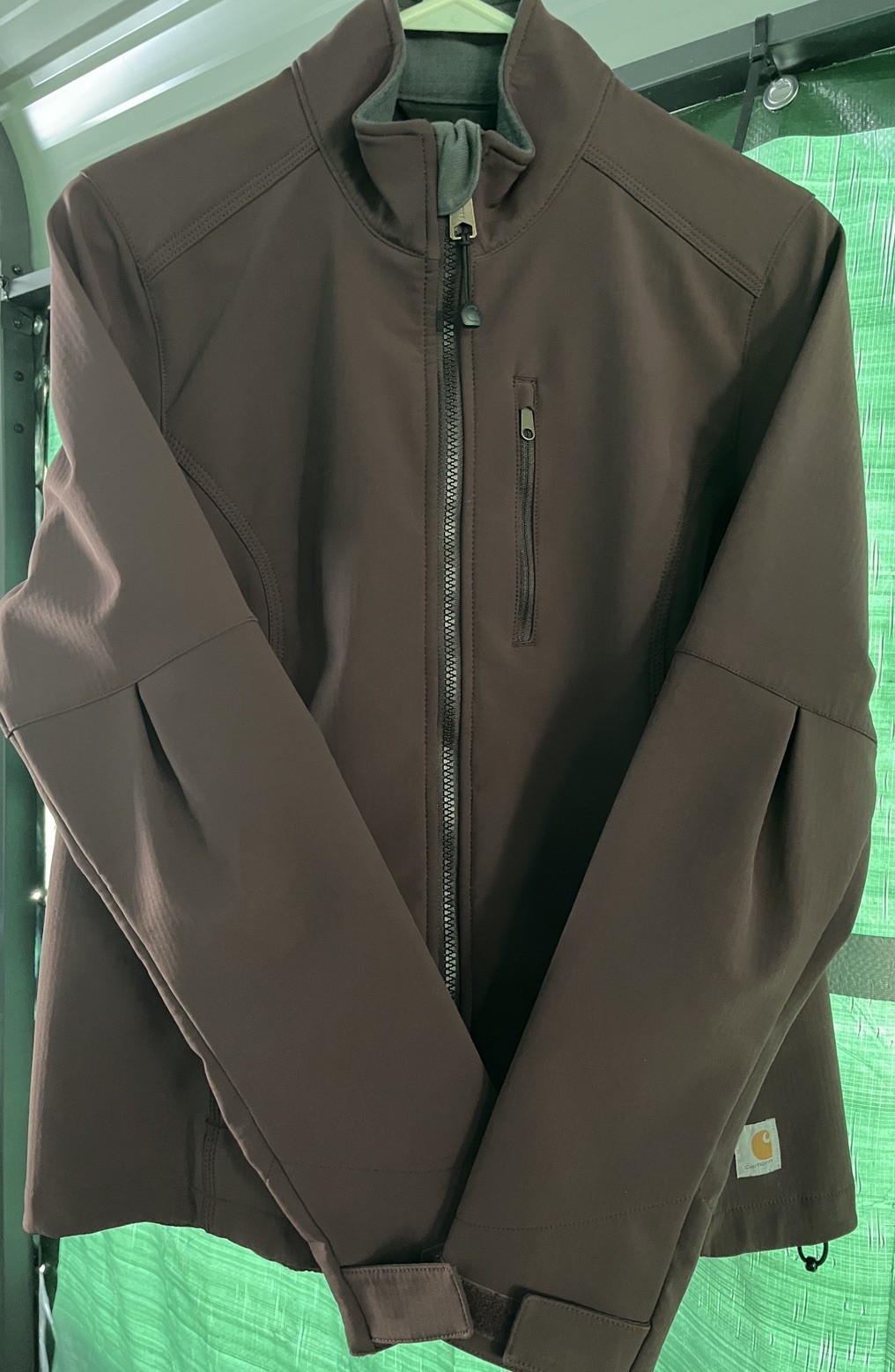 Carhartt Softshell Brown Jacket Lined Wind/Rain R… - image 3