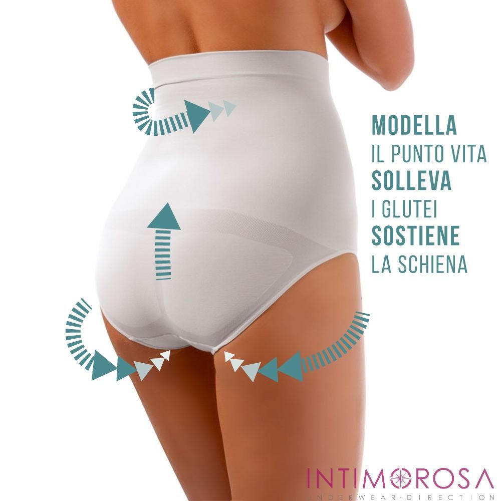 Mutande Donna Contenitive Pancia Slip Donna Alto Maxi Taglio Laser