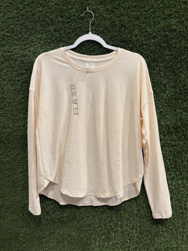 Blush feminino Calia manga longa com nervuras tamanho M rosa lavanda pacote com 2 exercícios - Imagem 4 de 4