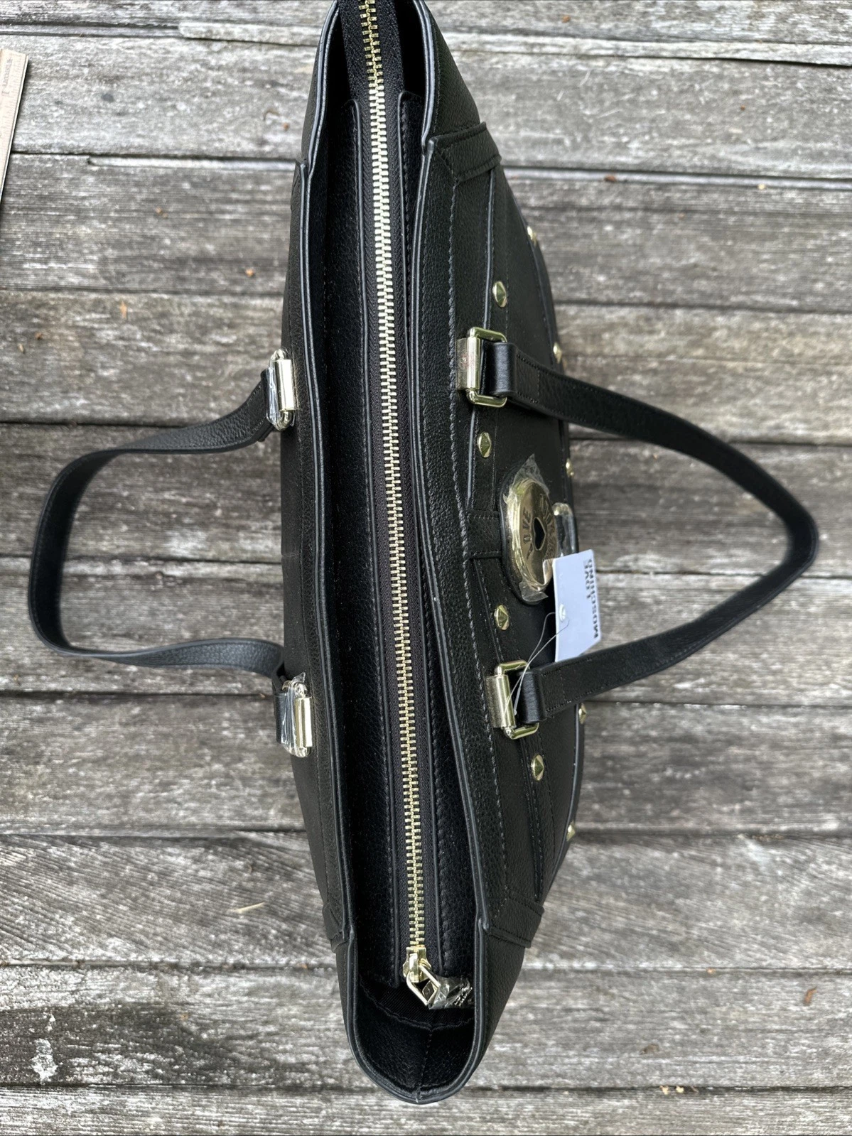 Borsa a tracolla LOVE MOSCHINO Borsa Grain Nero con borchie