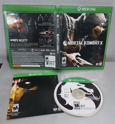 XB1: Mortal Kombat X Microsoft Xbox One Complete w/ Manual CIB MK10