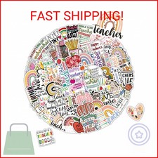 Teacher Stickers 110PCS, Vinyl Waterproof Teacher Appreciation Stickers for Lapt