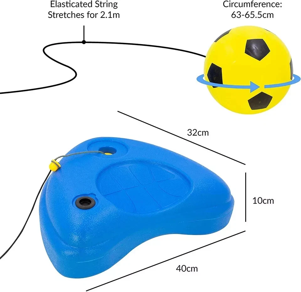 Reflex Football Swing Kids Soccer Ball Training Equipment Garden Beach Park Fun - Image 3 of 4