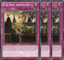 yugioh 3x D/D Neu erstellen SDPD-DE032 COMMON 1AUFLAGE DEUTSCH