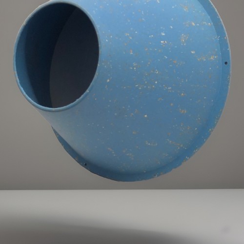 RARE Vtg Ikea PS Hofors Blue Speckled Wall Mounted Modern Storage Cone 2005 - Picture 3 of 7