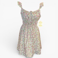 Altar'd State NWT Floral Mini Dress Women's M Cottagecore Prairie Made USA