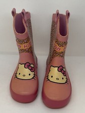Hello Kitty Pink and Orange Wellies Children Uk Size C9