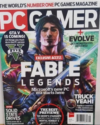 PC Gamer May 2015 Fable Legends Evolve The Best Previews FREE SHIPPING CB