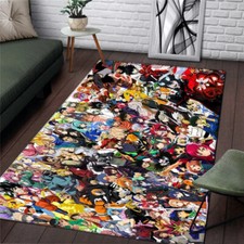 Anime carpet japanese anime rug Cartoon Print Characters movie decor Floor Mat