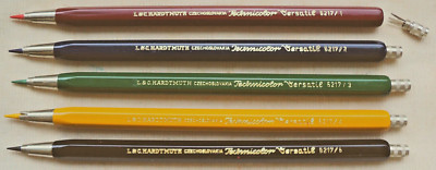 SELTENE  5 ''L&C HARDTMUTH VERSATIL-TECHNICOLOR''  FARBSTIFTE für 1,5-2 mm MINEN !