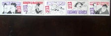 US stamp booklet strip of 5   #2562-66 Comedians