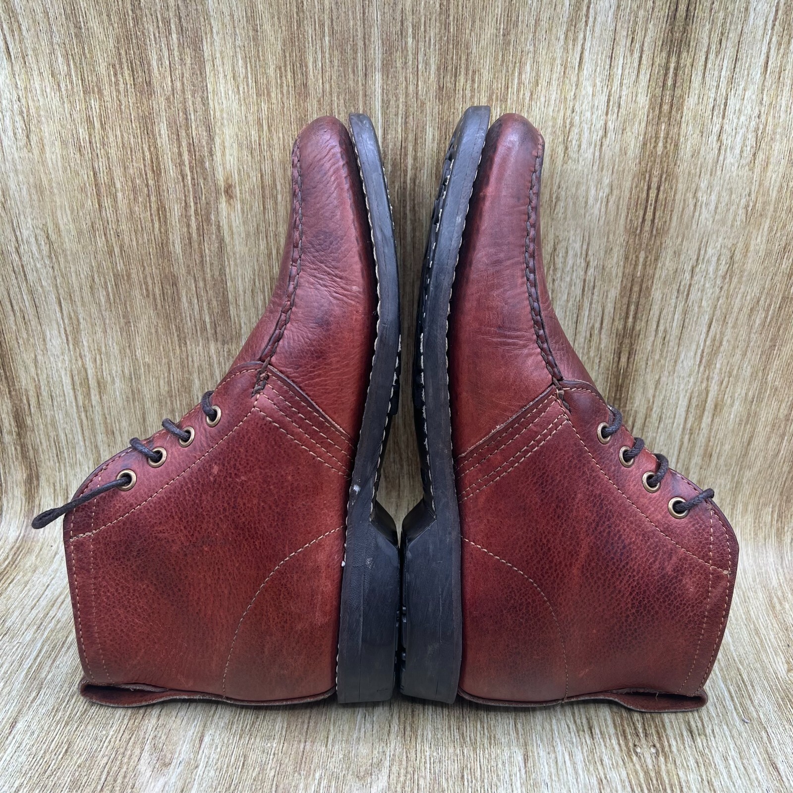 Gokey Company Ankle Boots Chukka Boots Brown Leather Shoes Vintage Mens