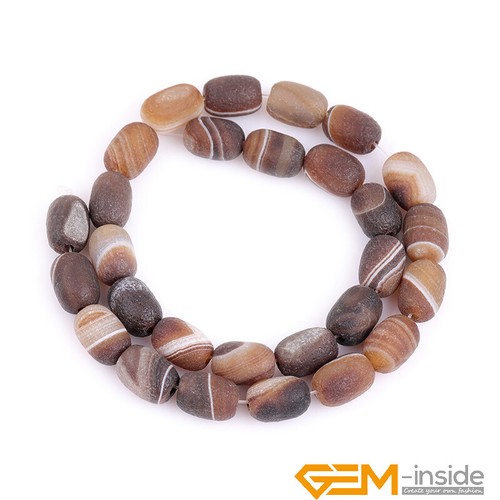 Natural Colorful Agate Gemstone Column Barrel Loose Beads For Jewelry Making 15" - Picture 16 of 59