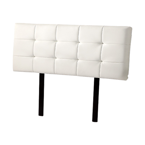 PU Leather Double Bed Deluxe Headboard Bedhead Bedroom Furniture - White - Picture 3 of 6