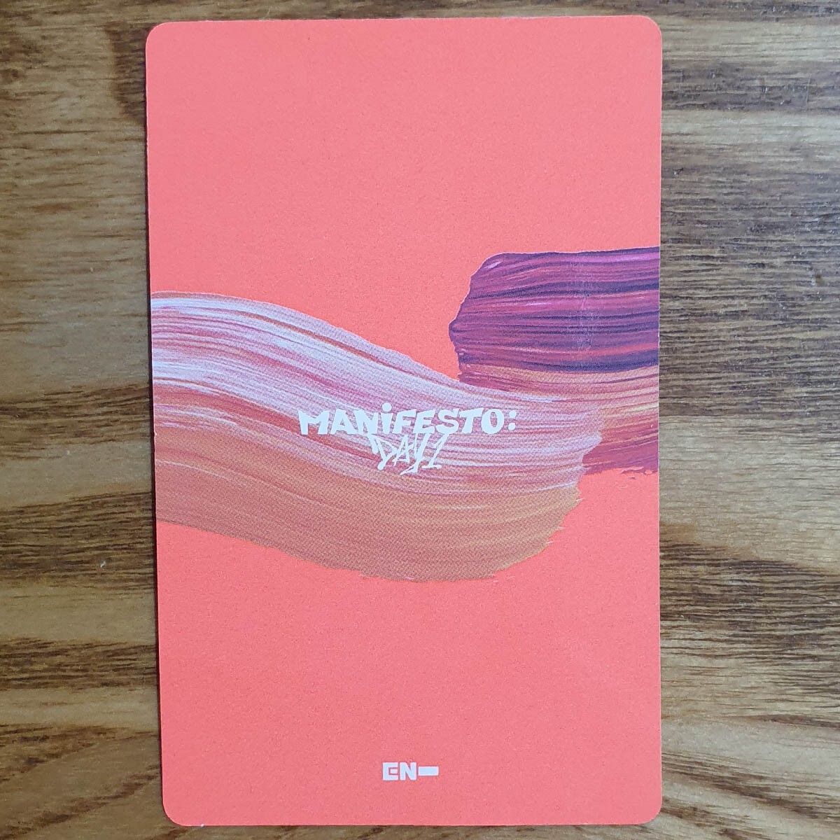 Sunoo Official Photocard Enhypen Manifesto : Day 1 Engene Ver