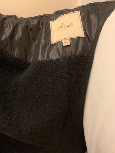 Alexo size (42)6 US , Raffled Coat black with Warm Lining, No Belt - Picture 10 of 11