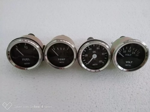 Smiths Replica 52mm Gauge Kit – Temp, Oil, Fuel & Volt – 4-Piece Set 4 thumbnail image