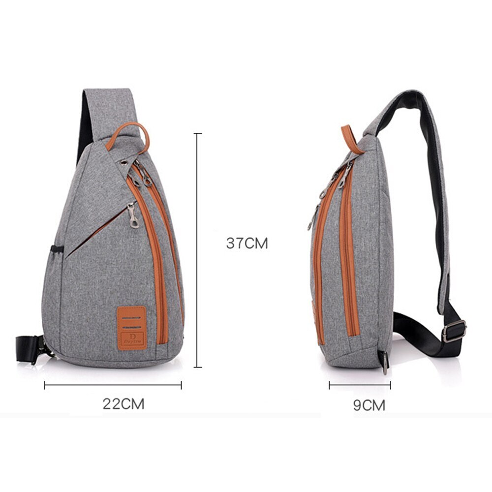 Men Shoulder Bag Crossbody Sling Chest Bag Waterproof Travel