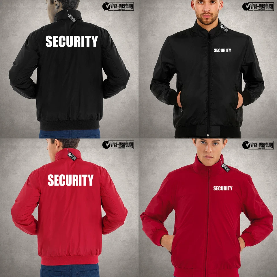 Security Ordner Jacke Bomberjacke Sicherheit mit Wunschtext max. 3 Zeilen - Image 3 of 4
