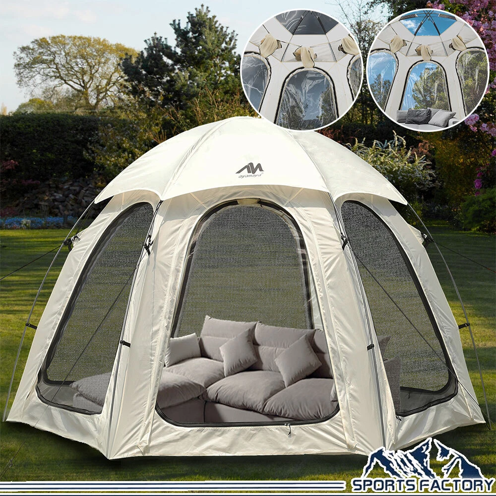Portable Screen House Tent 4-6 Person Canopy Sun Shelter Waterproof for Camping