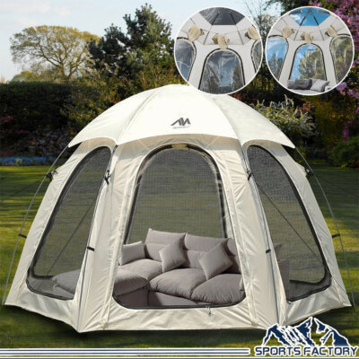 Portable Screen House Tent 4-6 Person Canopy Sun Shelter Waterproof for Camping