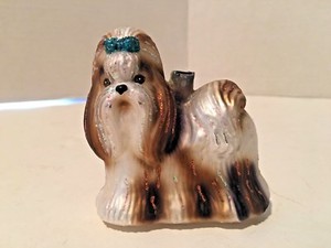 Vintage-Terrier-Breed-of-Dog-Mold-Blown-Glass-Ornament