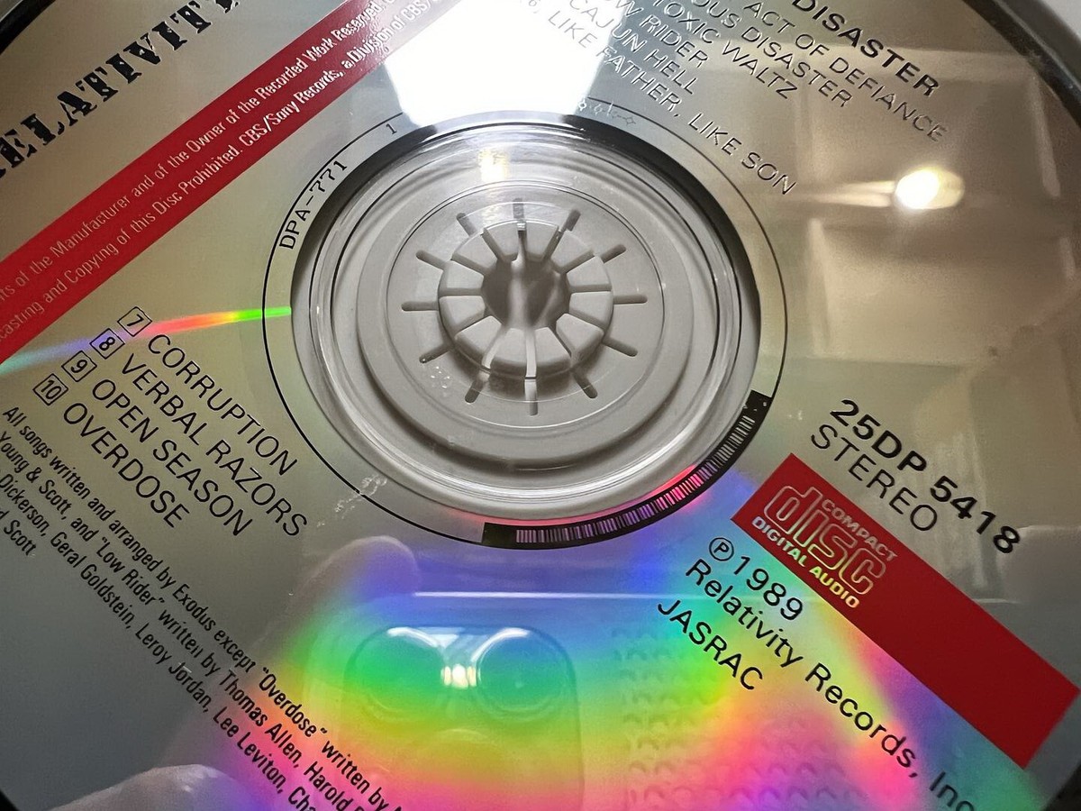 EXODUS fabulous disaster JAPAN CD 1989 W/OBI 25DP-5418 THRASH