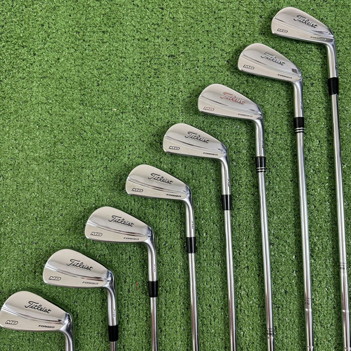 READ Titleist 716 MB Forged Iron Set 3-Pw Stiff True Temper READ Titleist 716 MB Forged Iron Set 3-Pw Stiff True Temper