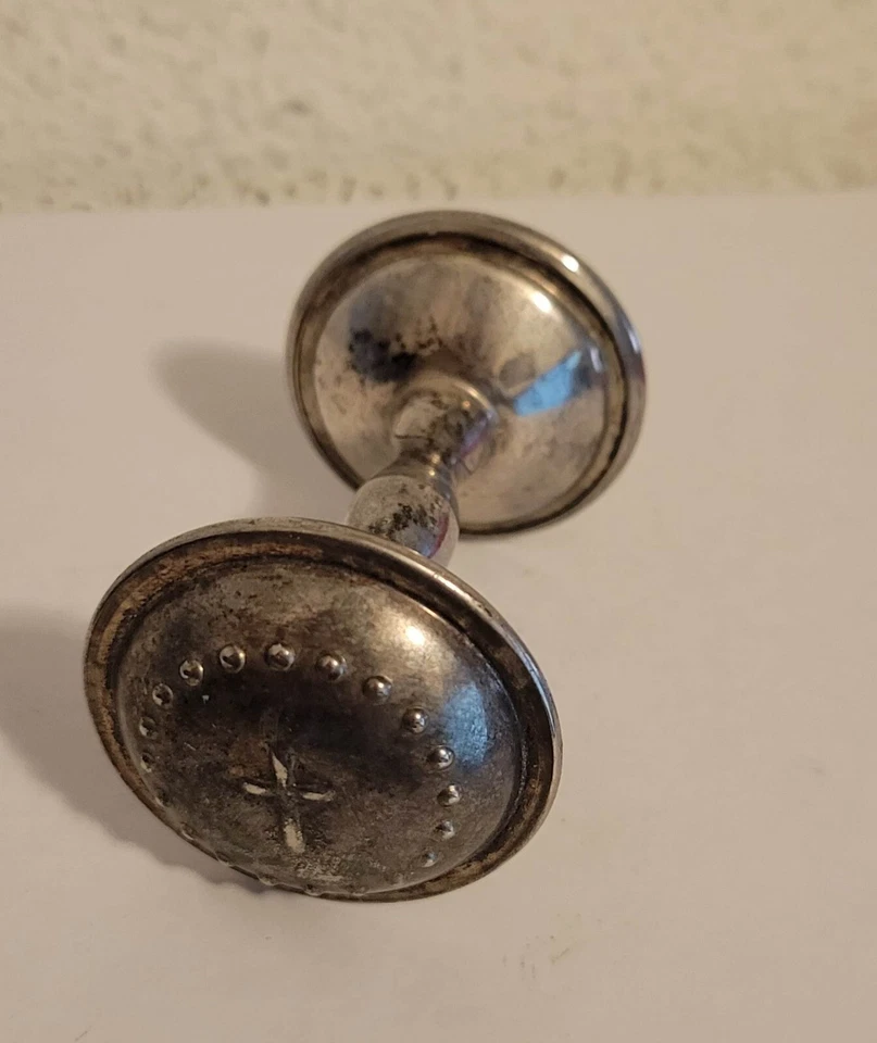 Sonajero bebé vintage de metal  Foto 2 de 4