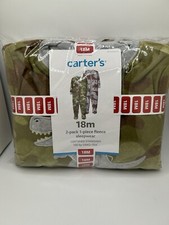 Two Pack Carters Fleece Footed Pajama Blanket Sleeper