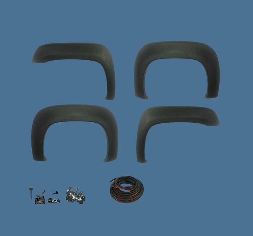 Xtreme Trux Textured Black Fender Flares For 2007-2014 GMC Sierra 2500 3500 HD (Set Of 4)
