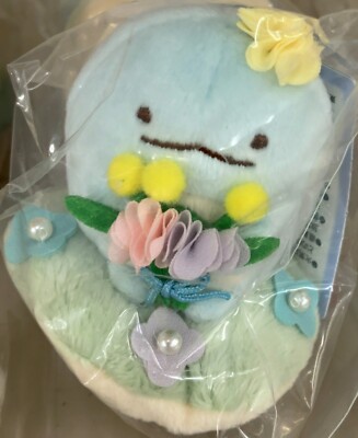 San-X Sumikko Gurashi Collection Flower Stuffed Toy Lizard Mini Plush New Japan