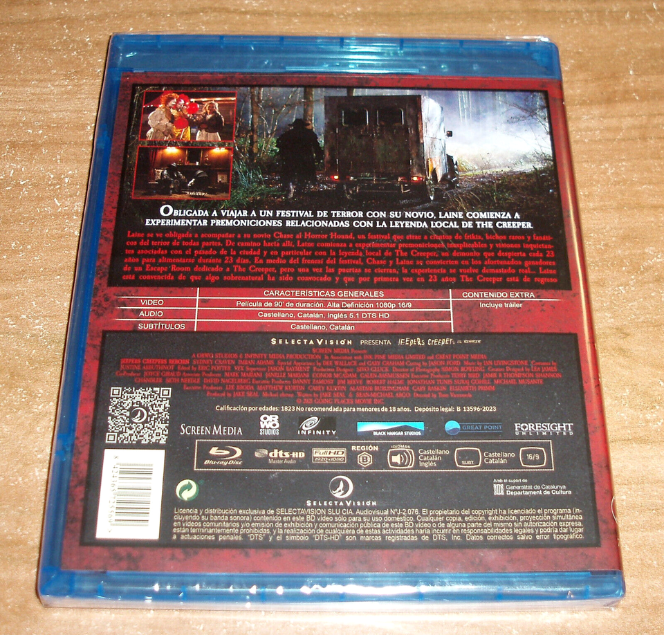 Jeepers Creepers The Reborn (Jeepers Creepers Reborn) BluRay New