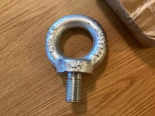 M24 MACHINE LIFTING EYE BOLT GALVANIZED COATED HIGH GRADE STEEL WLL1.8