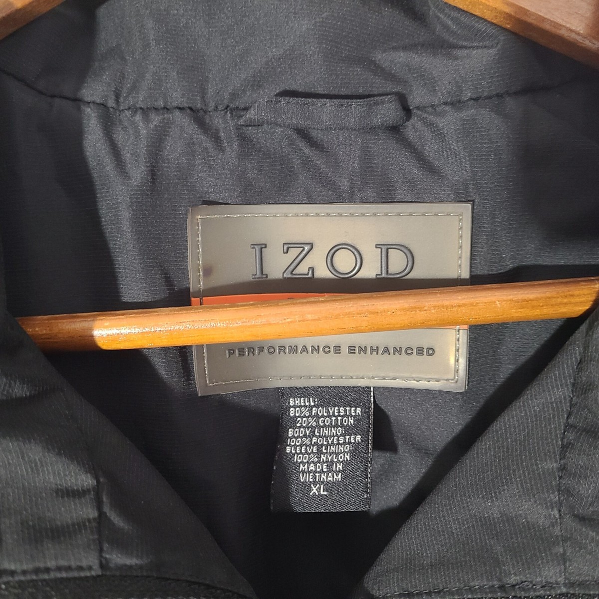 IZOD X-Treme Function Golfwear ジャケット M MENS BLACK GRAY IZOD ACTIVEWEAR GOLF GOLFWEAR X-TREME