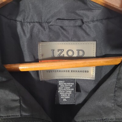 Izod X-Treme Function Golf Wear Men's Black XL 1/4 Zip