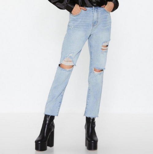 Shred Over Heels Distressed Jeans Size 