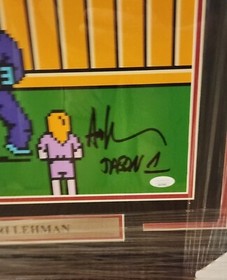 Jason Friday 13th SIGNED ARI LEHMAN 11 X 14 NES Game Over Photo Signed JSA