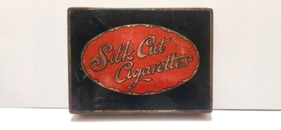 lg cigarettes Antique C. W. S. Silk Cut Red Medallion on Black, 50's, Empty Tin Fine | Cigarettes | Products