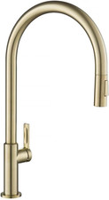 Oletto High-Arc Pull-Down Kitchen Faucet in Spot Free Antique Champagne Bronze