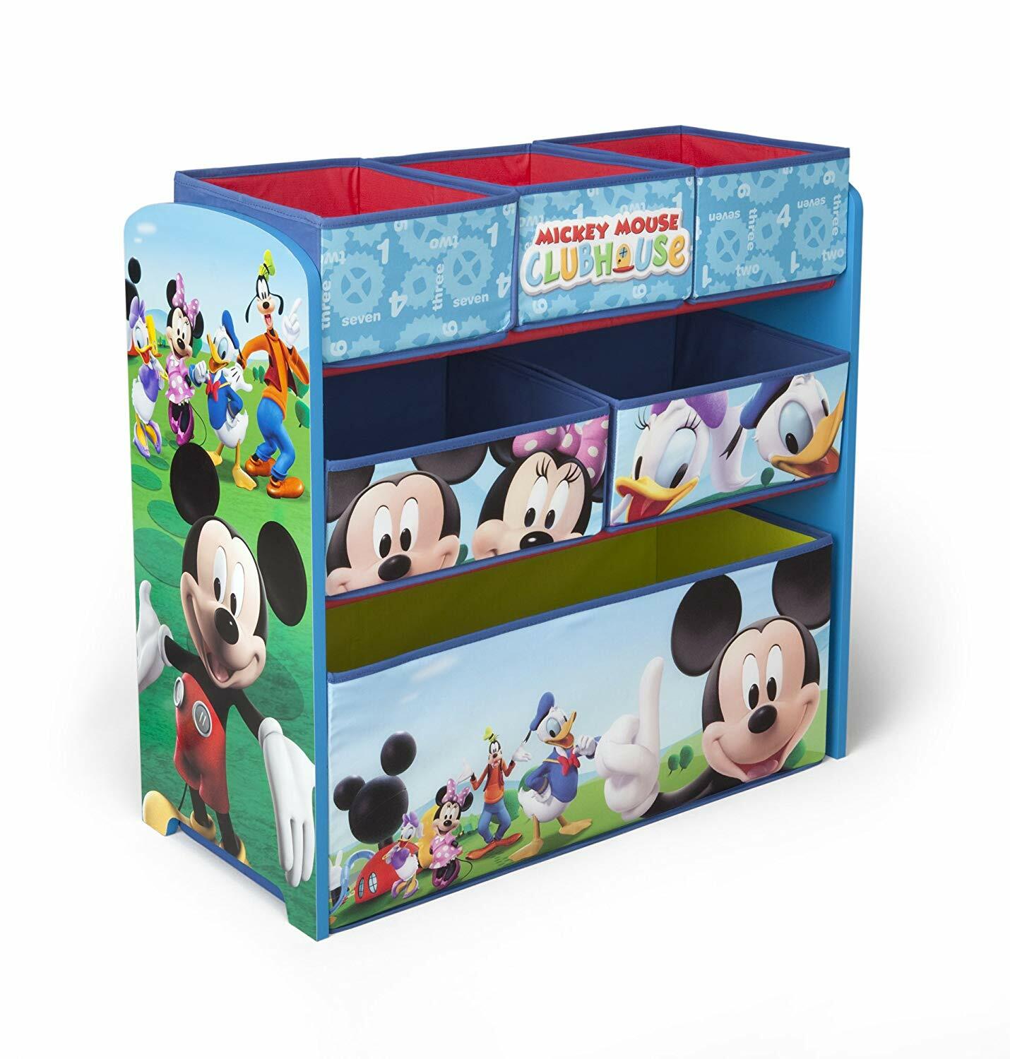 delta children's products minnie deluxe multi bin organizer