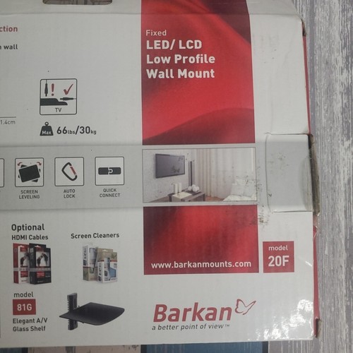 BERKAN LED LCD tilt TV Wall Mount Up To 37" Ultra Slim Low Profile / 20F.B - Picture 12 of 12