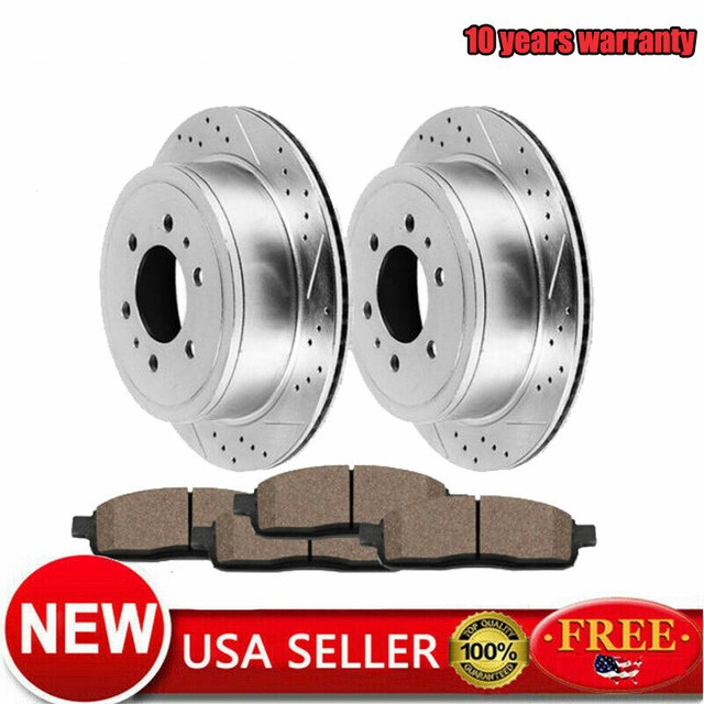 2009 2011 2012 2013 2017 Chevy Traverse Rear Brake Rotors and Ceramic
