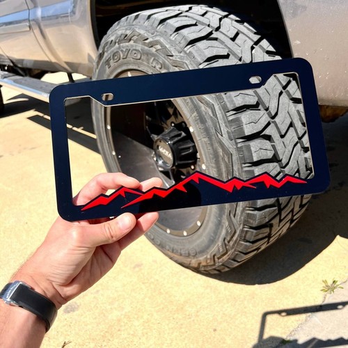 MOUNTAINS LICENSE PLATE FRAME COLOR CHOICE -HIKING-MOUNTAINS-CAMPING - Foto 5 di 21
