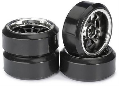 Absima Räderset Drift LP '' 9-Speichen / Profil C'' schwarz/chrom 1:10 (4