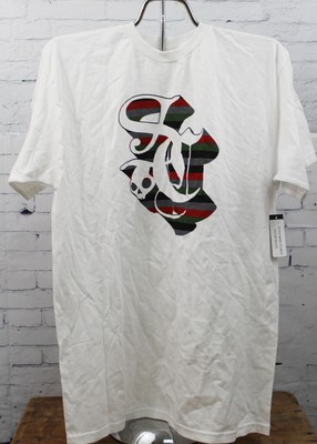 Skullcandy Scurvy T-Shirt Short Sleeve Mens Medium White With Design New