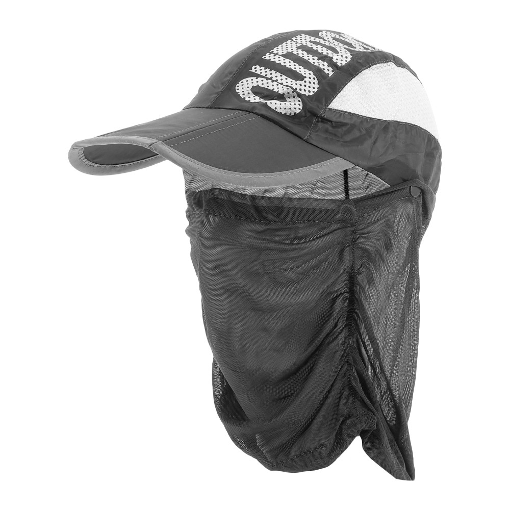 Men's Sun Hat with Neck Flap - Baseball Cap for Fishing & UV Protection  