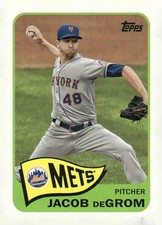 2021 Topps #T65-32 Jacob deGrom 1965 Topps Redux