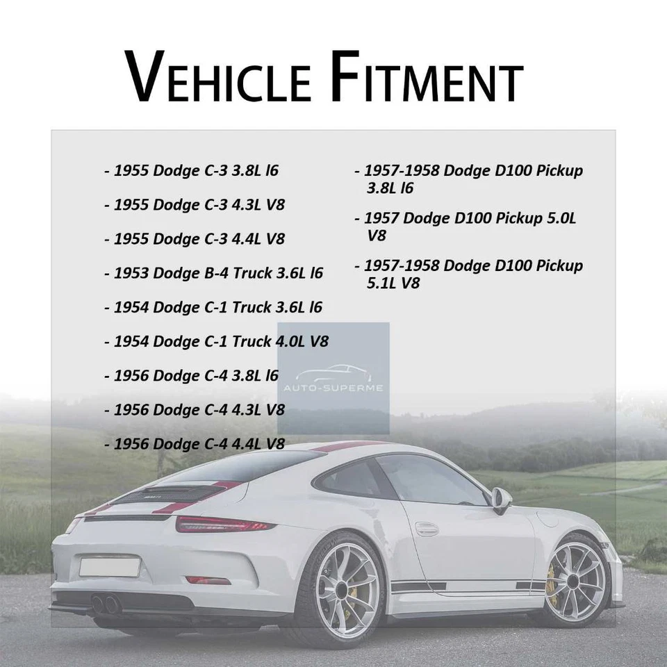 Kit de cilindro de rueda de freno de tambor inferior trasero 2 piezas para Dodge C-3 1955 3,8 L Foto 2 de 4