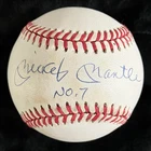 Mickey Mantle No.7 Signed Baseball Ball